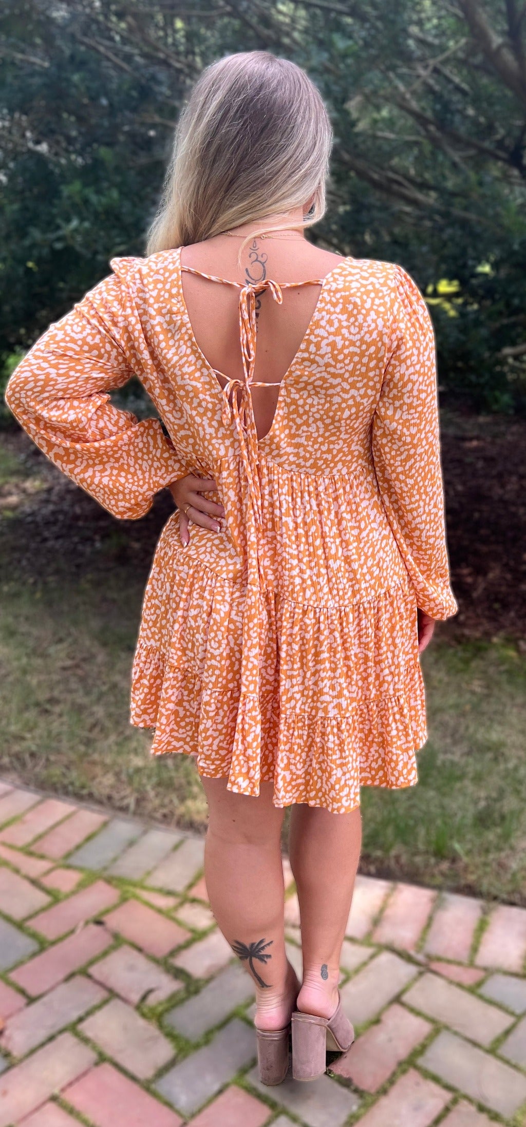 Pumpkin Babydoll Dress