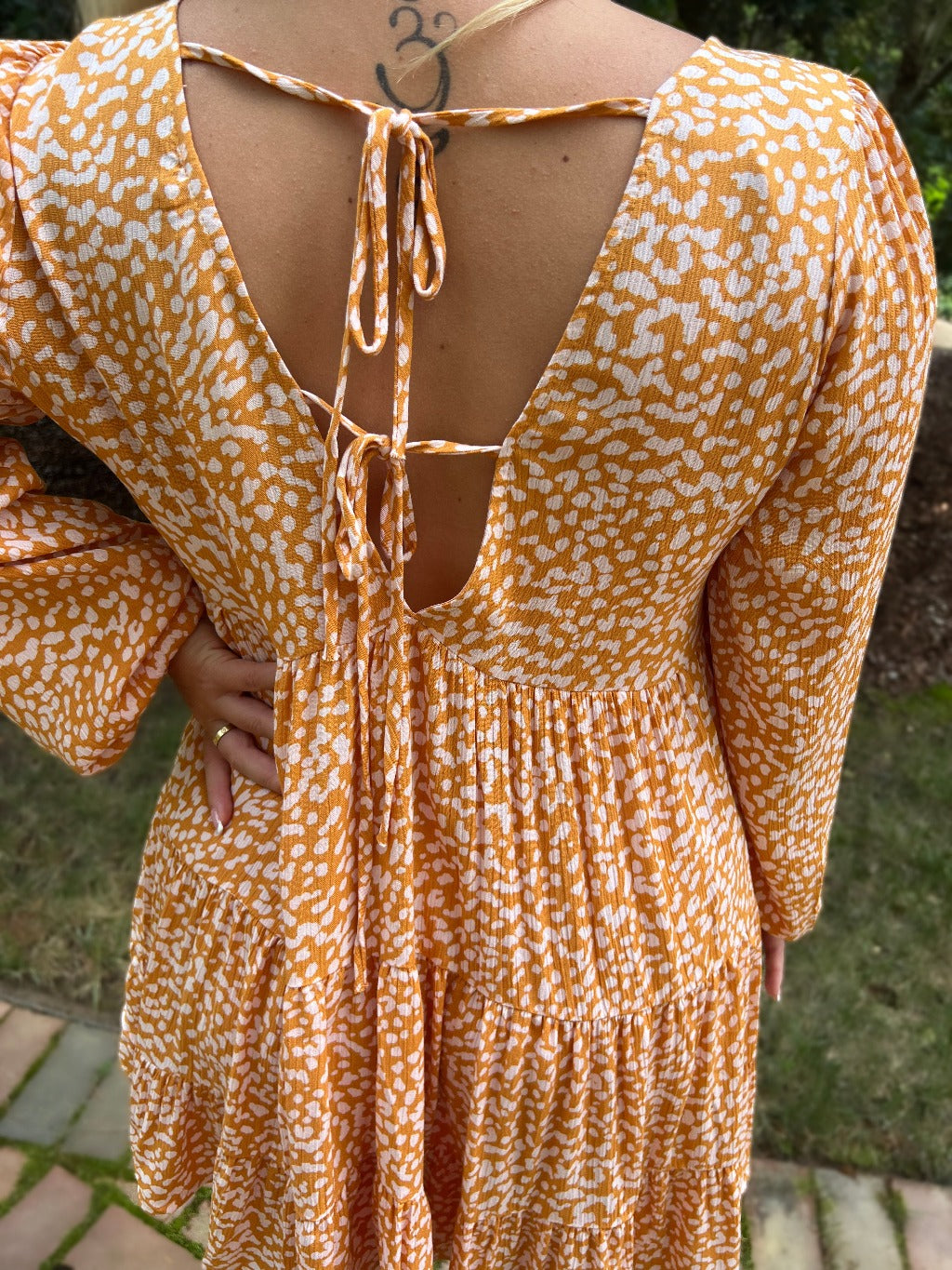 Pumpkin Babydoll Dress