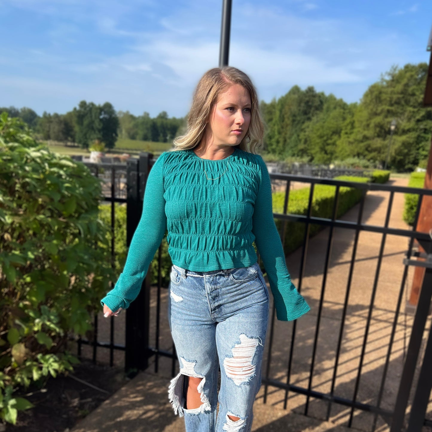 Make 'em Green With Envy Top